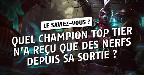 Download Video: League of Legends : quel champion top tier n'a subi que des nerfs depuis sa sortie ?