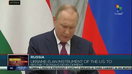 President Vladimir Putin blames the U.S. and NATO for not responding to Russia's demands