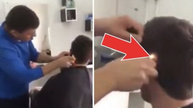 Ce coiffeur a une technique incroyable pour couper les cheveux de ses clients