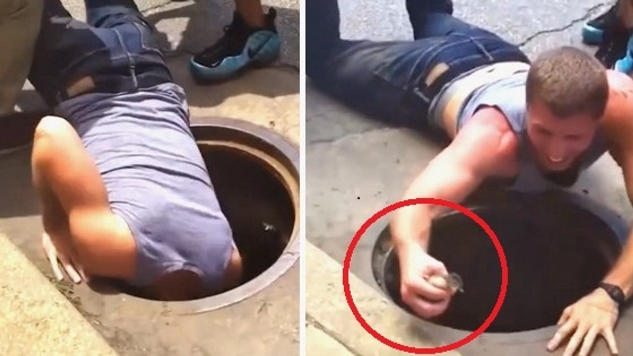 Cet homme n'hésite pas à plonger dans des égouts. Ce qu'il en ressort va vous faire fondre