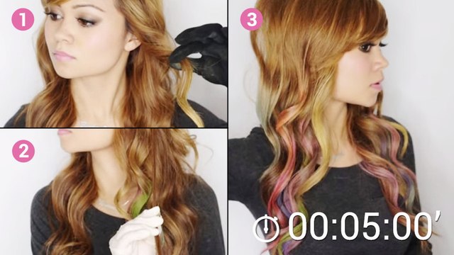 Colorez vos cheveux avec des fards à paupières ! Cette technique est hallucinante
