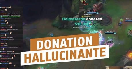 League of Legends : C9 Sneaky a reçu une donation hallucinante de 10 000$ sur Twitch