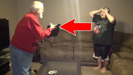 Ce grand-père en avait marre que son petit fils joue tout le temps à la Playstation. Il lui a donné une bonne leçon