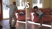 Ce papa et sa fille se lancent dans une battle de hip hop endiablée