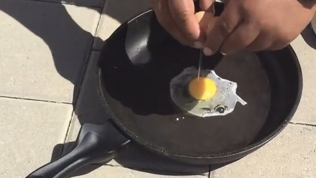 Il a essayé de faire cuire des œufs sur le trottoir en Australie. Le résultat est édifiant