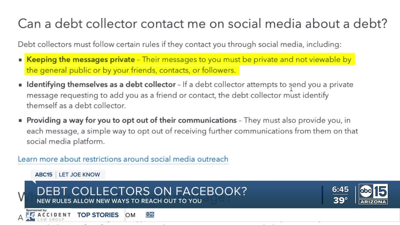 Debt collectors on Facebook? New rules allow ne...