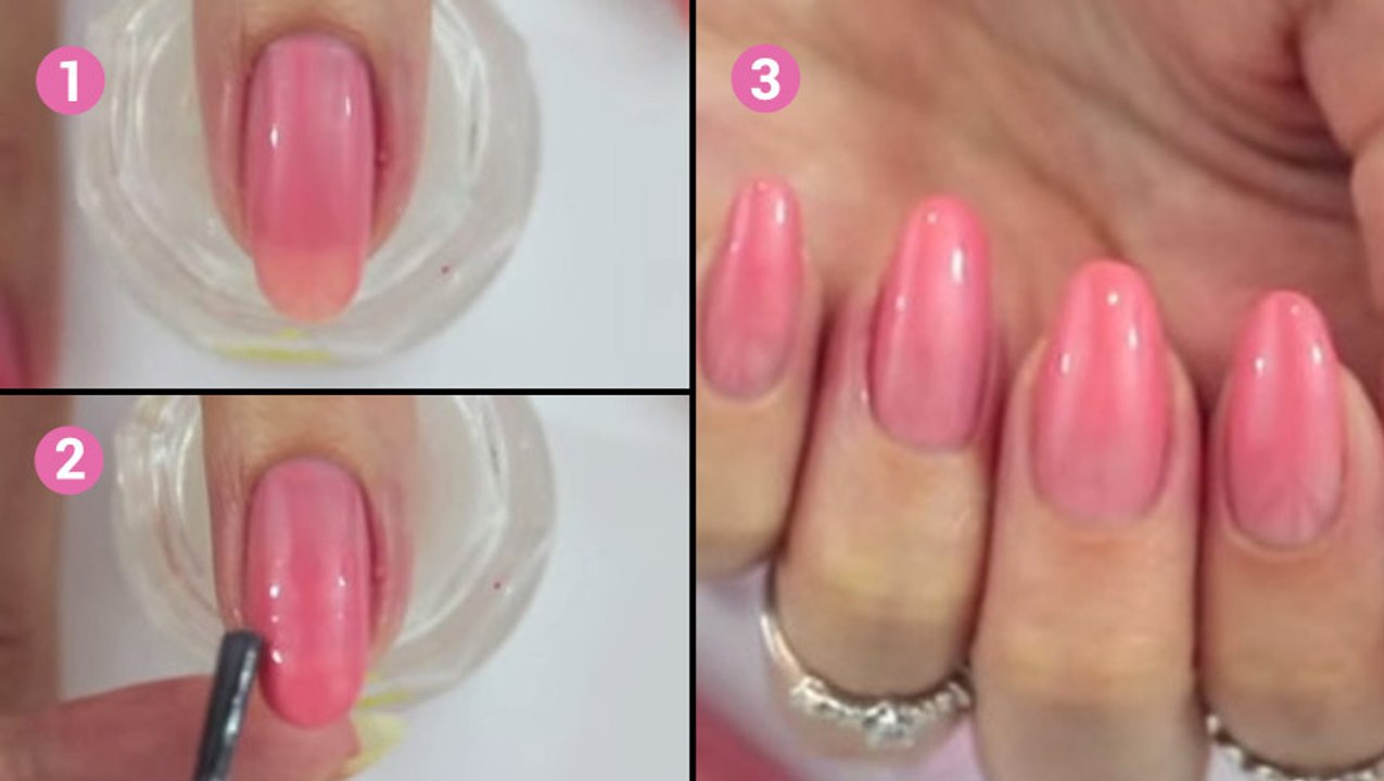 Apprenez à faire un dégradé sur vos ongles en q...