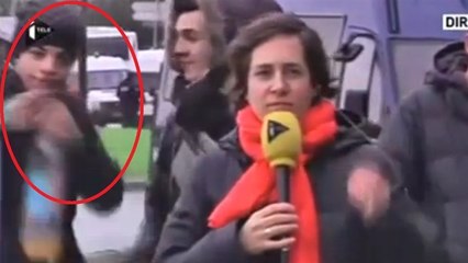 Prise d'otages : des jeunes simulent un tir de kalachnikov durant le direct d'une journaliste