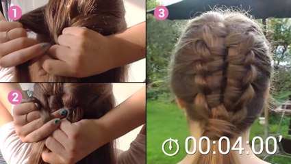 Cette tresse suspendue est spectaculaire. Mais vous allez voir qu'elle est simple à réaliser !