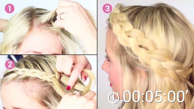 Cette tresse bandeau est idéale pour une coiffure de tous les jours. Et elle est simple à réaliser !