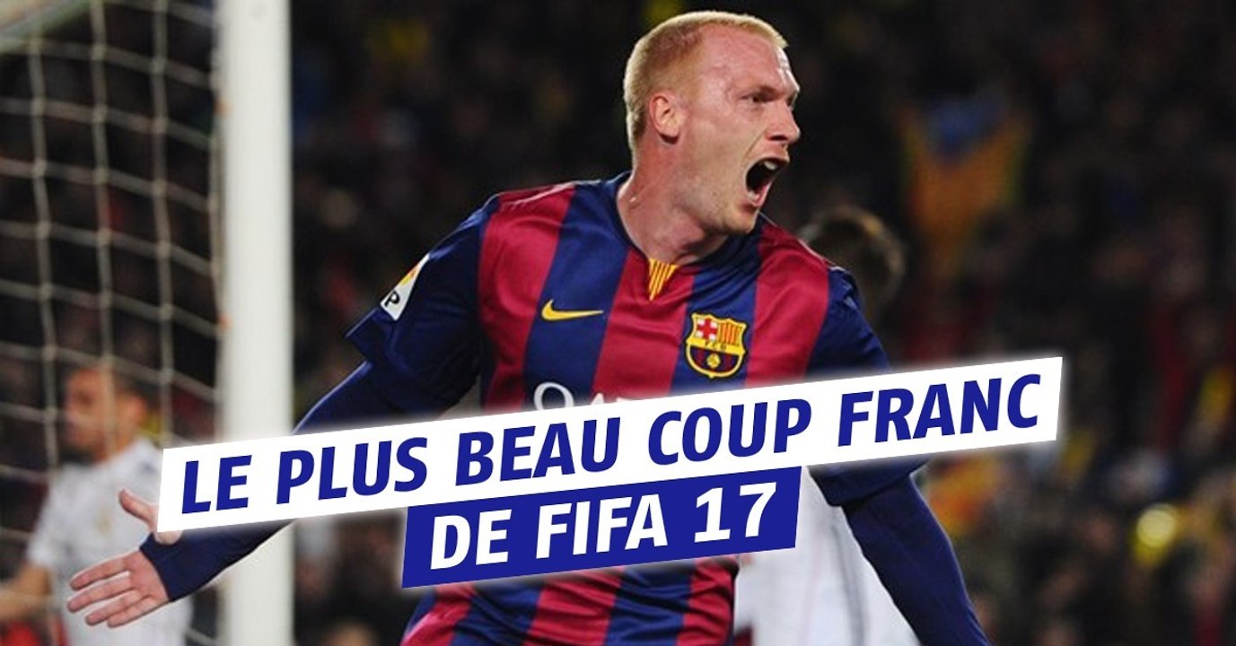 FIFA 17 : on a déjà le plus beau coup franc du jeu et c'est Jérémy Mathieu qui le met !