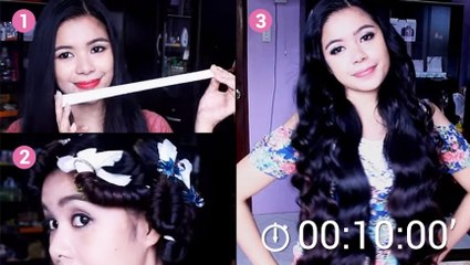 Cette fille se boucle les cheveux avec du papier sulfurisé. Sa technique hallucinante est simple à faire !