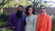 Taapsee Pannu, Tahir Raj Bhasin, Neha Dhupia Along With Director Aakash Bhatia Spotted Promoting Their Film Looop Lapeta At Bandra