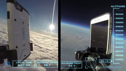 Ils ont lâché un iPhone 6 depuis l'espace pour tester sa résistance. Le résultat est édifiant