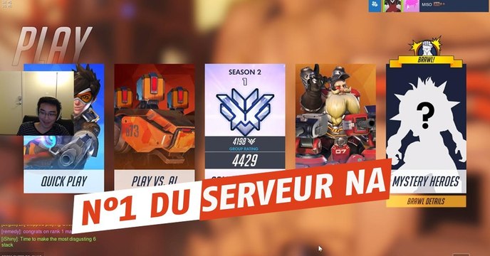 Overwatch : ce streamer devient numéro 1 du serveur et fête ça d'une manière inattendue