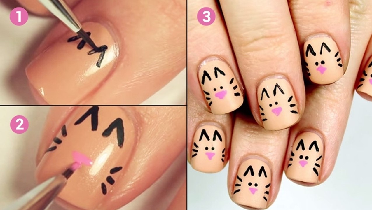 Ce nail art très mignon se fait en quelques minutes seulement. Personne ne va y résister !