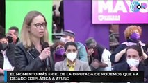 El momento más friki de la diputada de Podemos que ha dejado ojiplática a Ayuso