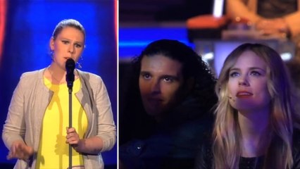 Elle n'avait chanté que trois mots quand les juges se sont retournés. Une performance hallucinante