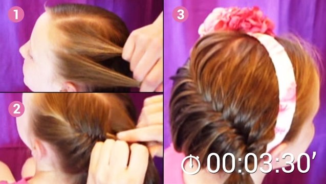 Ce chignon tressé de côté est vraiment très original. Il va épater tout le monde !