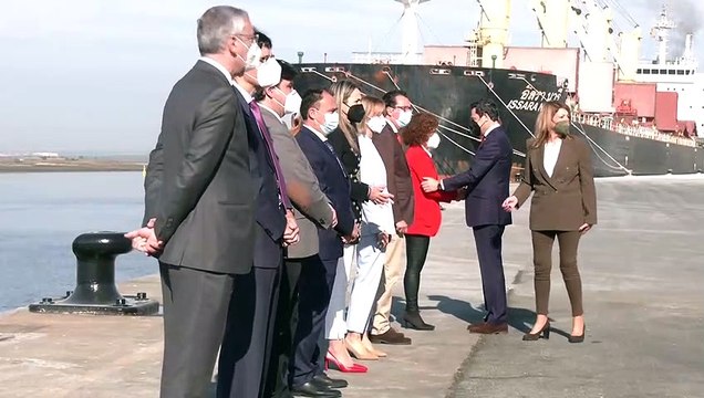 Moreno destaca en Huelva la inversión de 78 millones de euros en tres años para transformar puertos