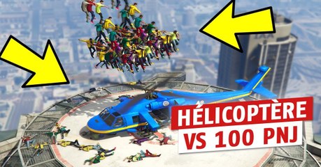 GTA 5 : un hélicoptère peut-il survivre face à 100 PNJ ?
