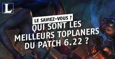 League of Legends : qui sont les meilleurs toplaners du patch 6.22 ?