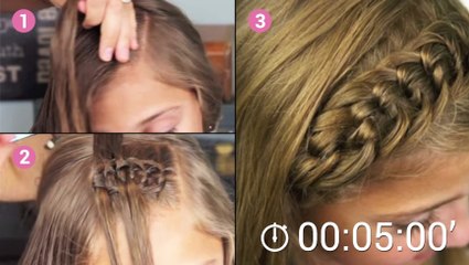 Cette tresse à noeuds est très originale. Et elle est facile à maîtriser !