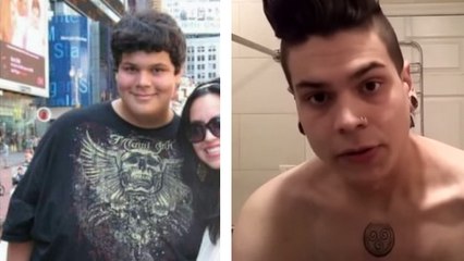 Il montre les effets de son régime sur son corps après avoir perdu 120 kilos