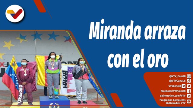 Deportes VTV | Estado Miranda lidera medallero en los XX Juegos Deportivos Nacionales 2022