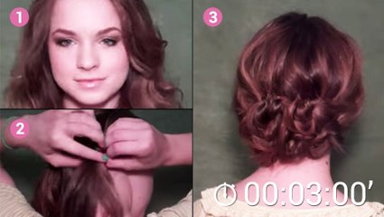 Ce chignon bohème se fait très simplement. Vous n'allez pas en revenir !