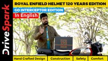 Royal Enfield Helmet 120 Years Edition Review | Go Interceptor Model | History, Construction, Safety