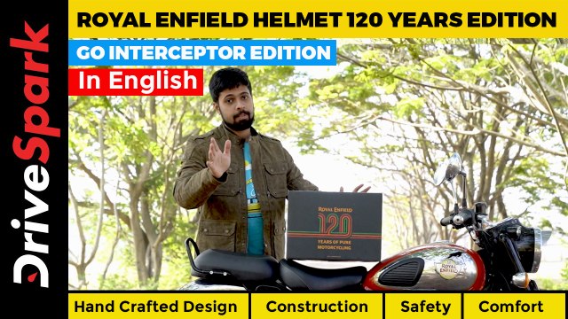 Royal Enfield Helmet 120 Years Edition Review | Go Interceptor Model | History, Construction, Safety