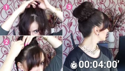 Ce chignon tressé très élégant est super simple à faire. Vous n'allez pas en revenir !