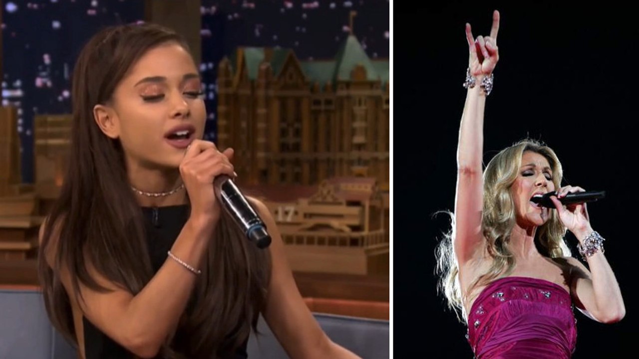 Ariana Grande imite Céline Dion à la perfection