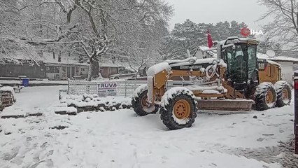 Kazdağları beyaza büründü