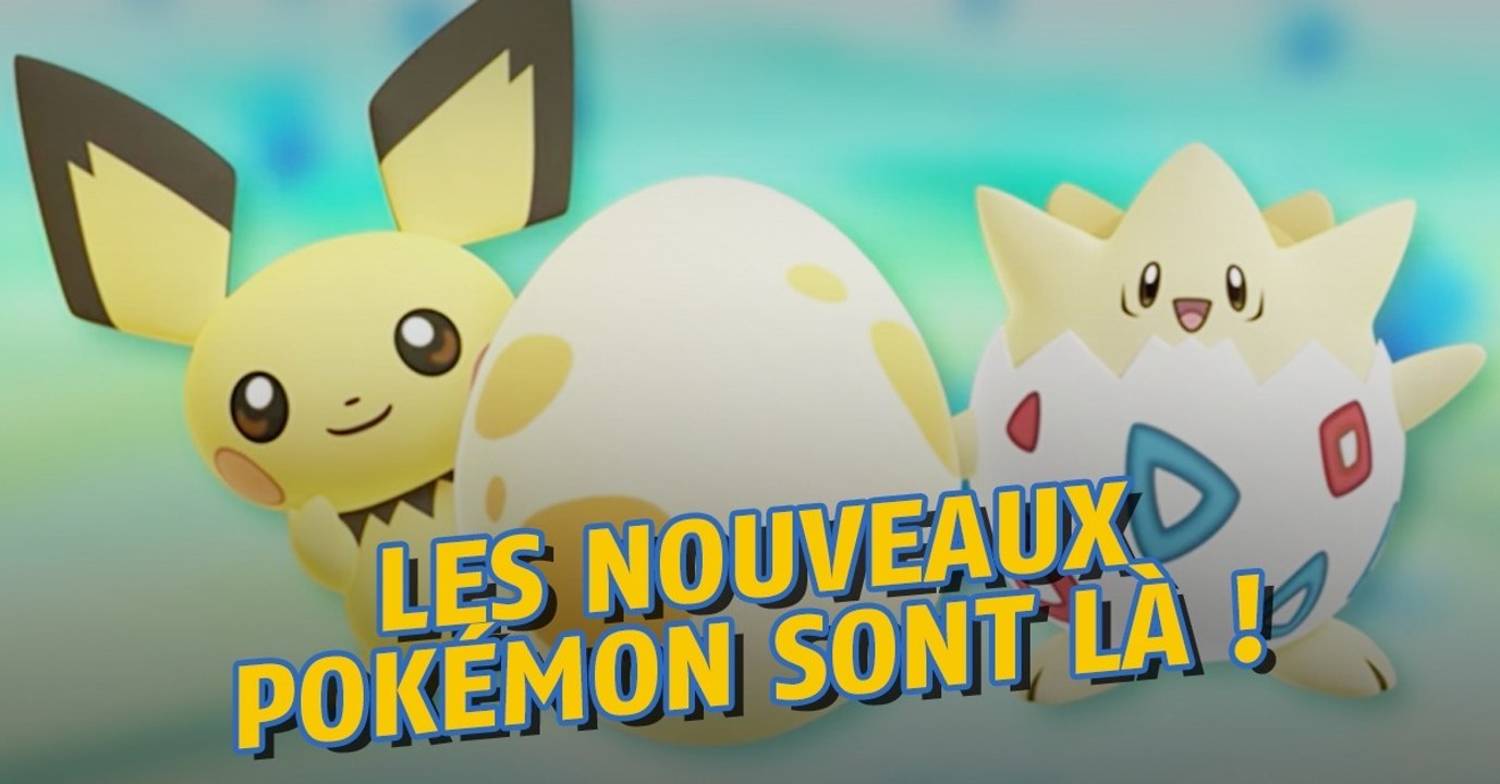 Pokémon Go : Pichu et Togepi débarquent avec les autres Pokémon