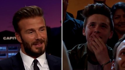 David Beckham met la honte à son fils en direct à la télé