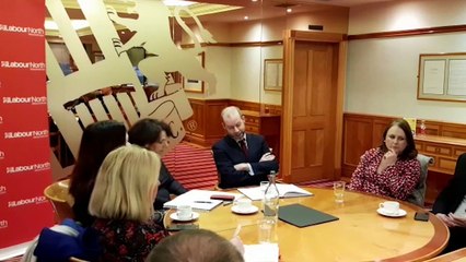 Jonathan Reynolds MP, Labour’s Shadow Business and Industrial Strategy Secretary, at Stadium of Light roundtable