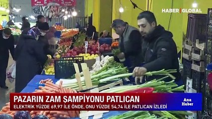 TÜİK enflasyon rakamlarını açıkladı! Patlıcan zam şampiyonu oldu