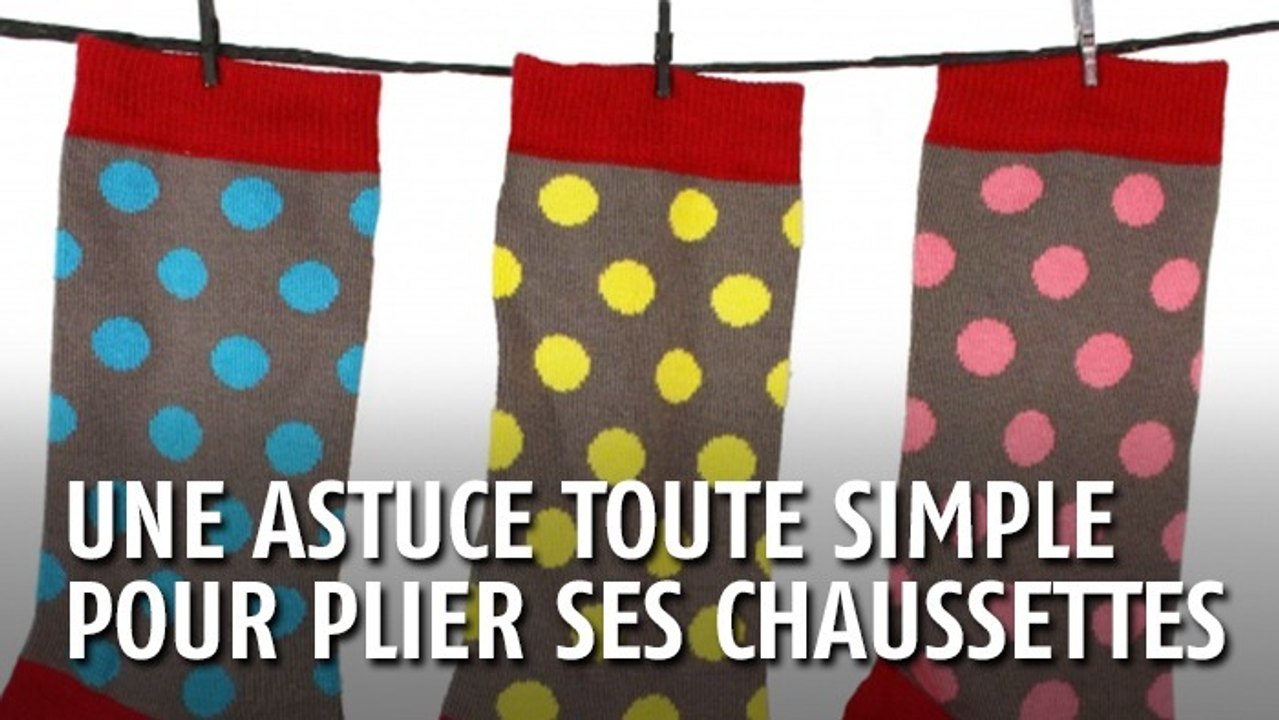 Vos chaussettes traînent toujours n'importe où ? Apprenez à les plier facilement !