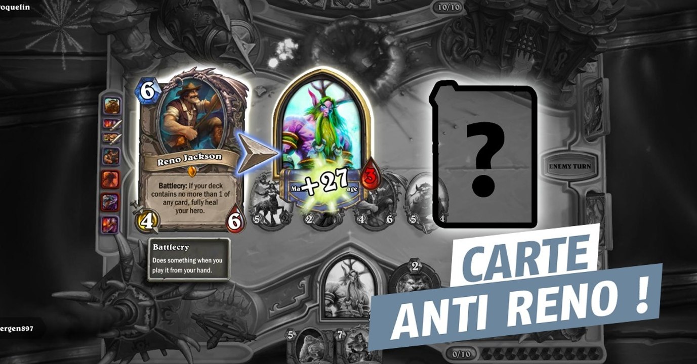 Hearthstone : une carte permet de contrer facilement les decks Reno