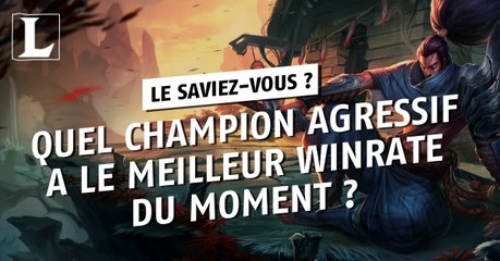 League of Legends : Quel champion agressif a le meilleur winrate du moment ?