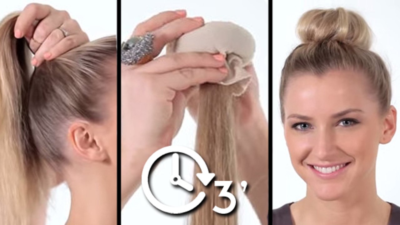 Pour faire ce chignon, il suffit d'un simple accessoire... Vous ne devinerez jamais lequel !