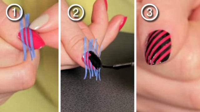 Ce nail art très joli se réalise avec un simple objet du quotidien ! Vous allez vouloir essayer