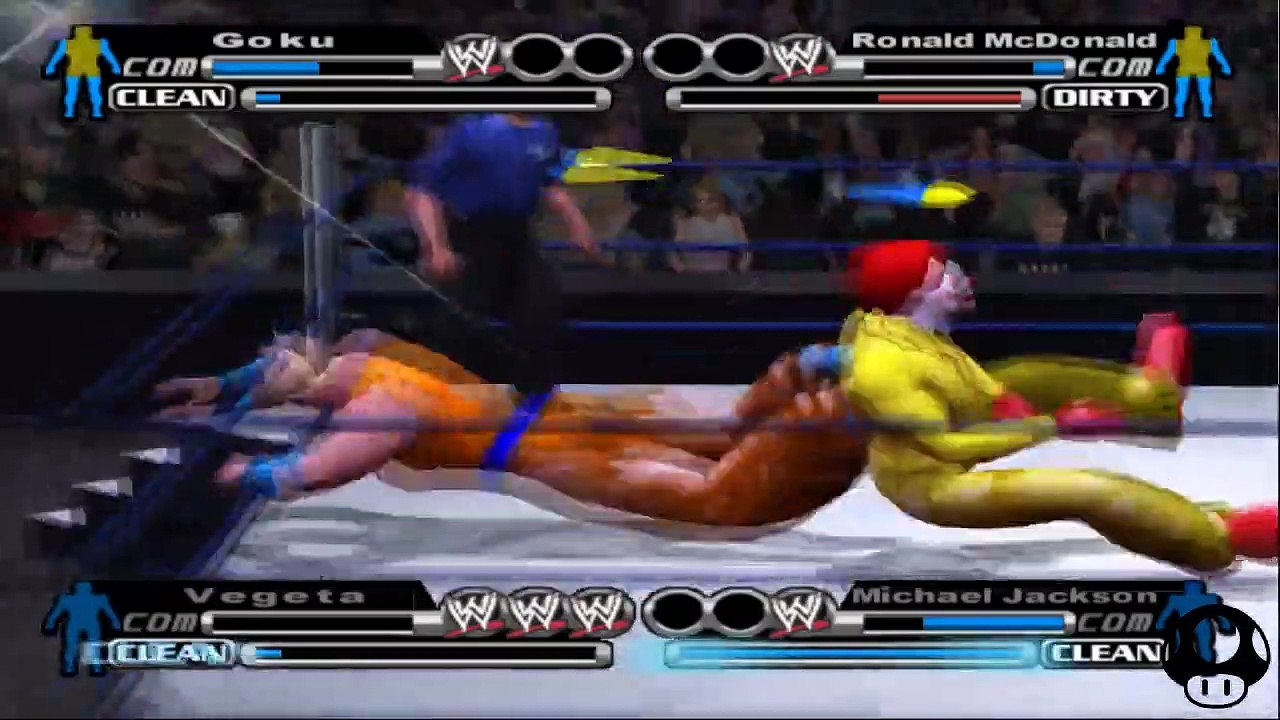 WWE SmackDown! vs. Raw Goku vs Ronald McDonald