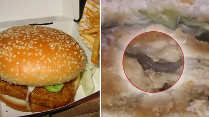 Elle trouve la pire chose possible dans son hamburger !
