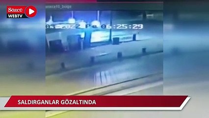 Onur Anıtı'na saldırı anlarının görüntüsü
