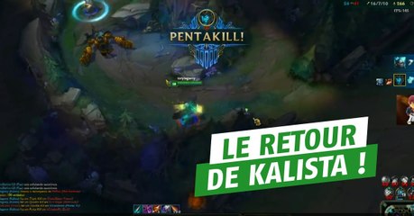 League of Legends : Kalista revient au top de sa forme depuis le dernier patch
