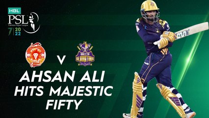 Ahsan Ali Hits Majestic Fifty | Islamabad United vs Quetta Gladiators | Match 10 | HBL PSL 7 | ML2G