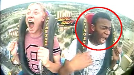 Il s'évanouit 3 fois de suite dans un slingshot !